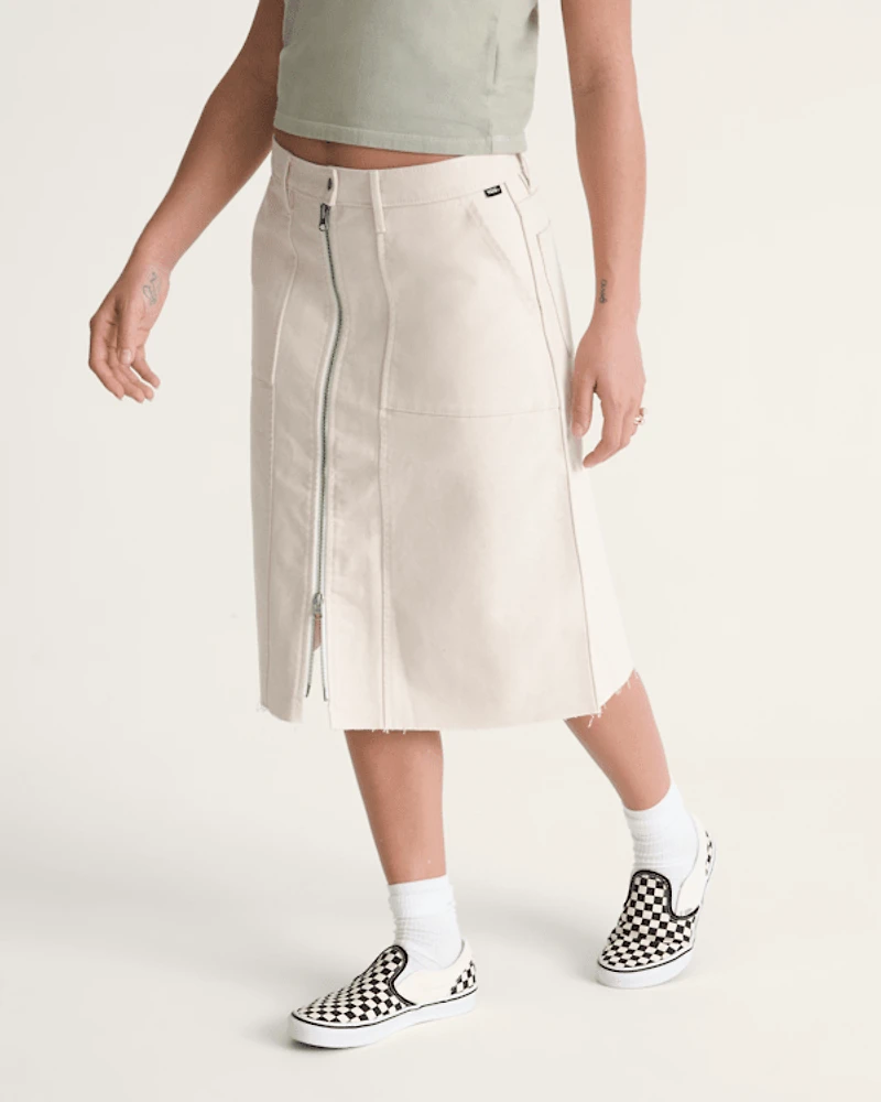 Canvas Midi Skirt