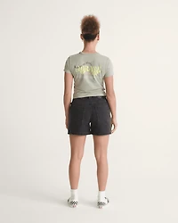 Check-5 Mid Rise Shorts