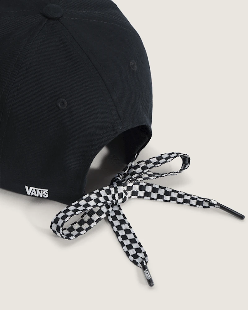 Bow Back Curved Bill Jockey Hat