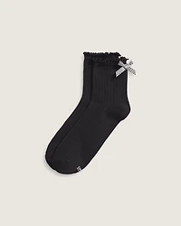 Bow Back Crew Socks