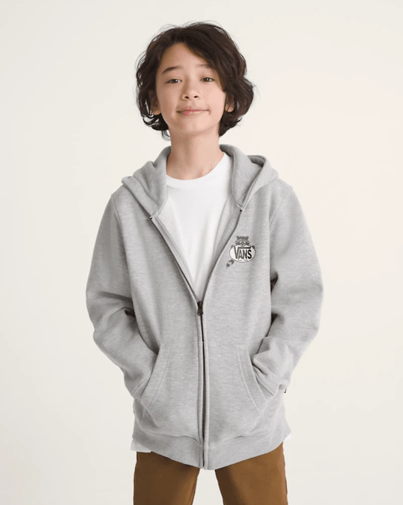 Kids Dumpster Raccoon Zip Hoodie