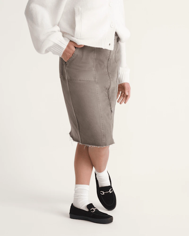 Denim Midi Skirt