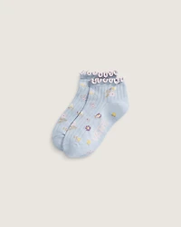 Kids Rufflen Low Crew Socks