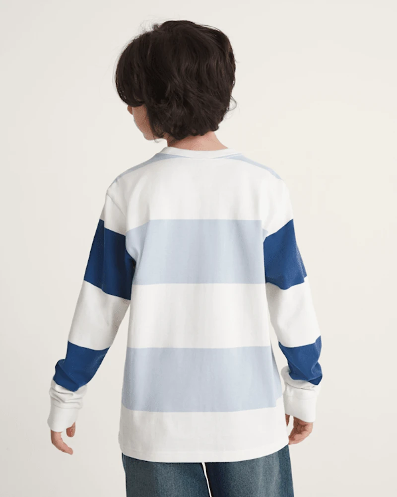 Kids Rugby Stripe Long Sleeve Knit