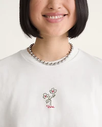 Hand Drawn Floral T-Shirt