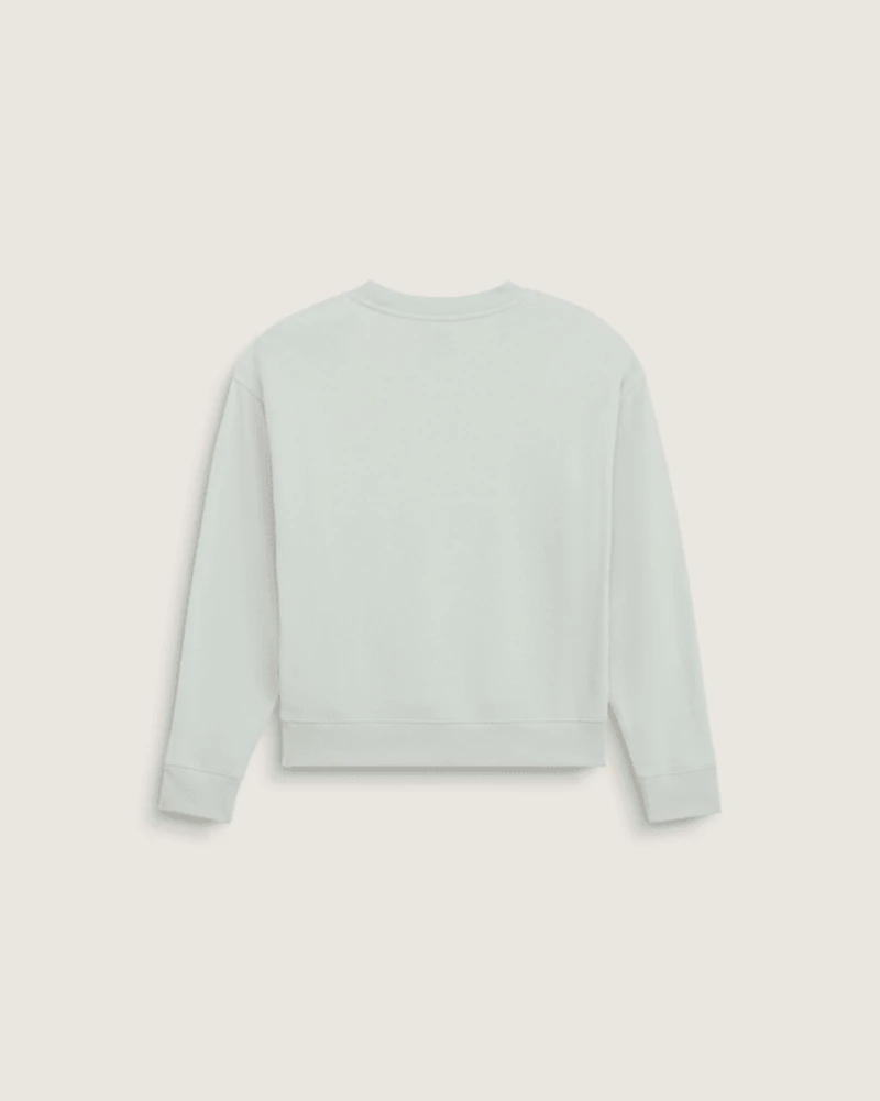 Kids Script Logo Oversized Crew Sweatshirt