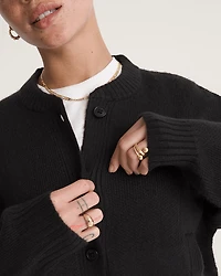 Teddy Round Neck Cardigan