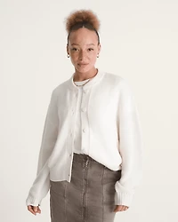 Teddy Round Neck Cardigan