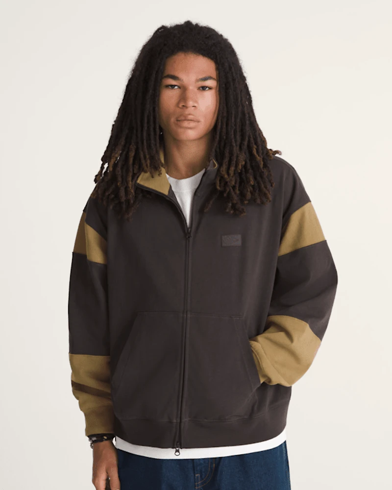 Retro Sport Mock Neck Full Zip
