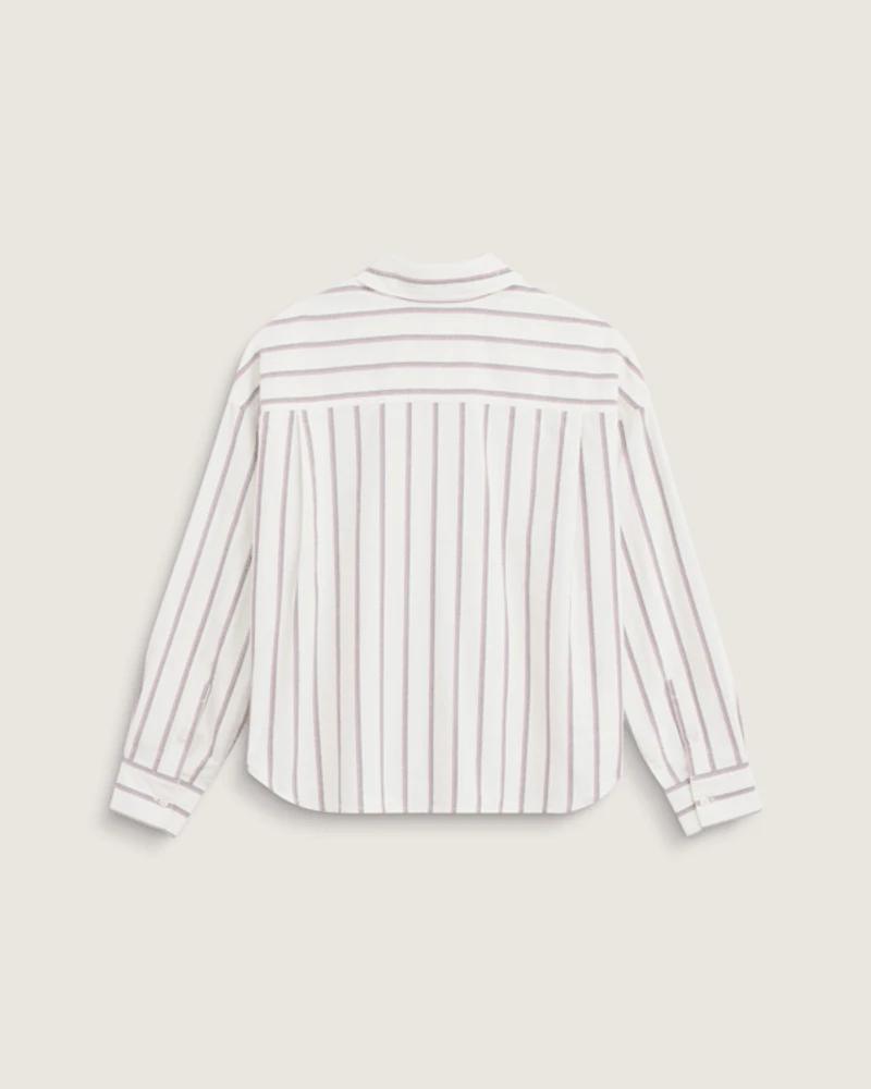 Long Sleeve Boxy Oxford Shirt