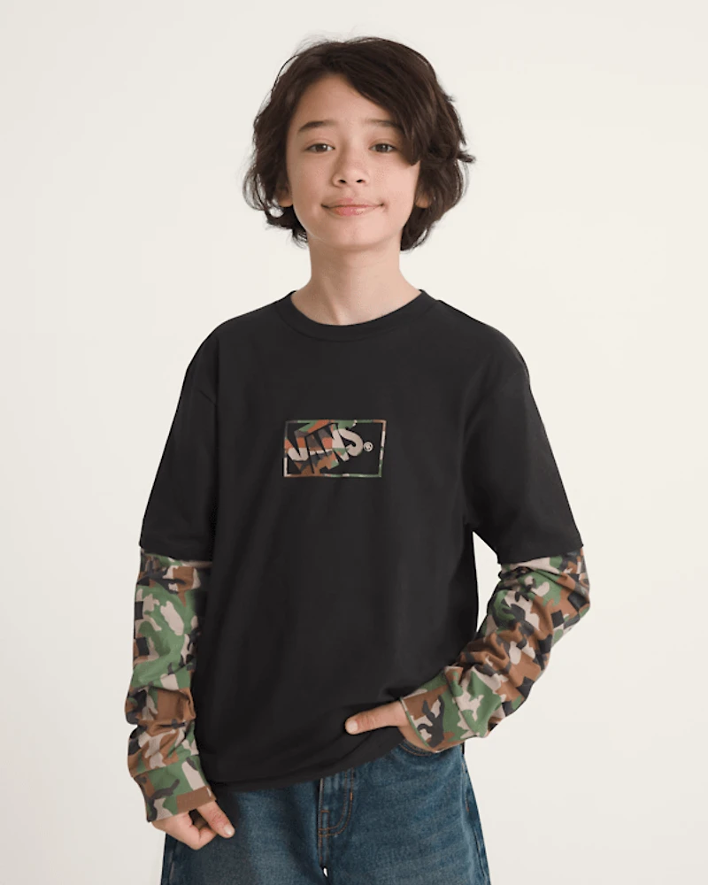 Kids Camo Twofer Shirt