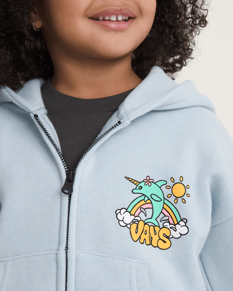 Little Kids Flippercorn Zip Hoodie