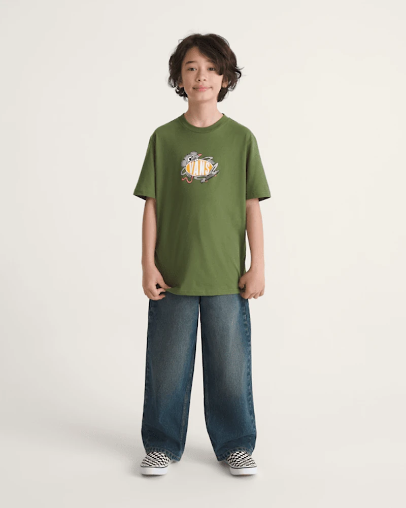 Kids Check-5 Baggy Denim Pants