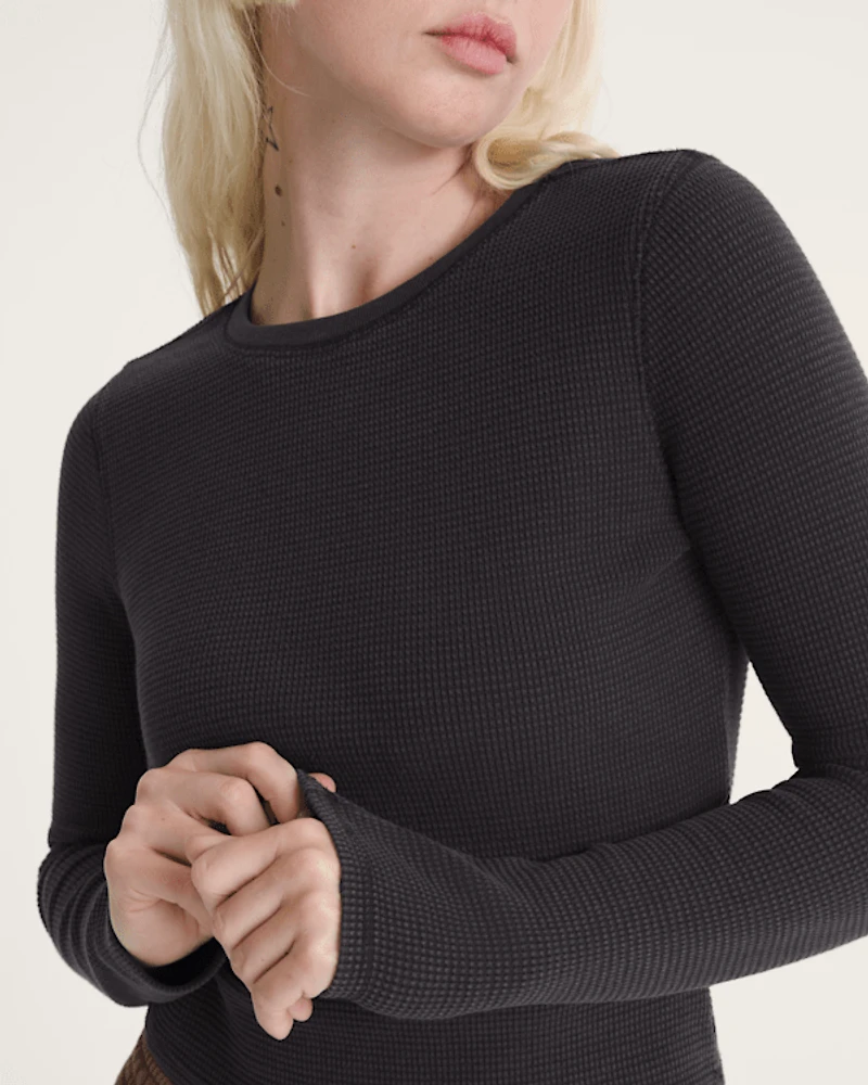 Teri Waffle Long Sleeve Shirt