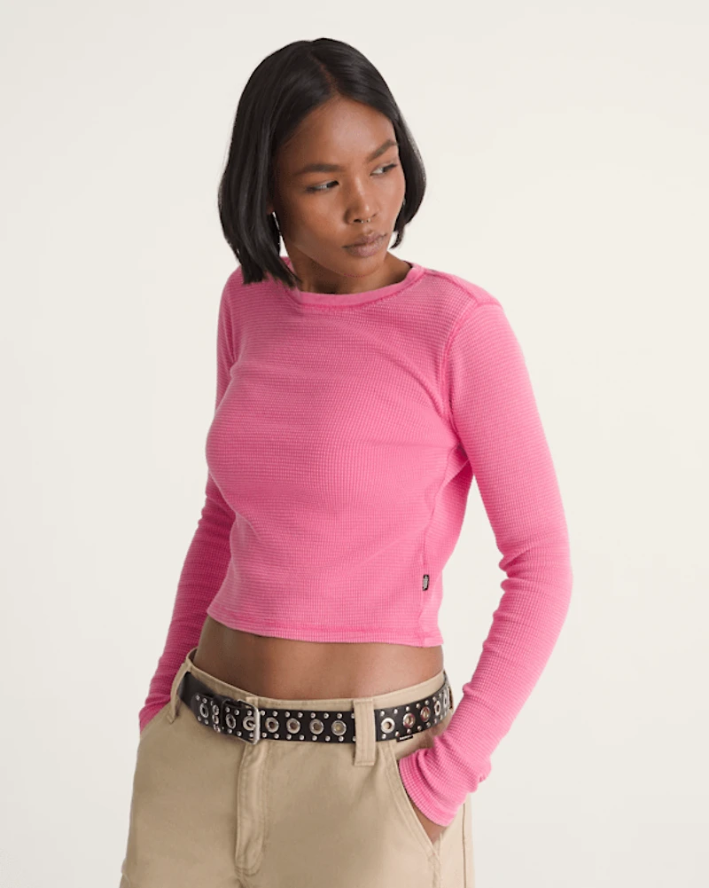 Teri Waffle Long Sleeve Shirt