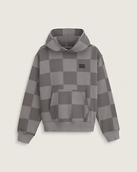 Stretch Logo Checkerboard Pullover Hoodie
