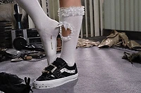 Vans X METAGIRL Ruffle Knee High Sock