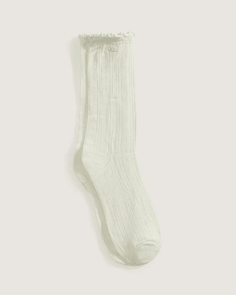 Pointelle Crew Socks