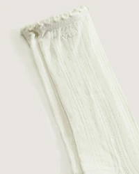 Pointelle Crew Socks