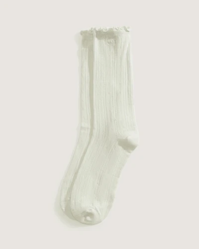 Pointelle Crew Socks