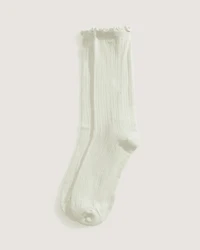 Pointelle Crew Socks