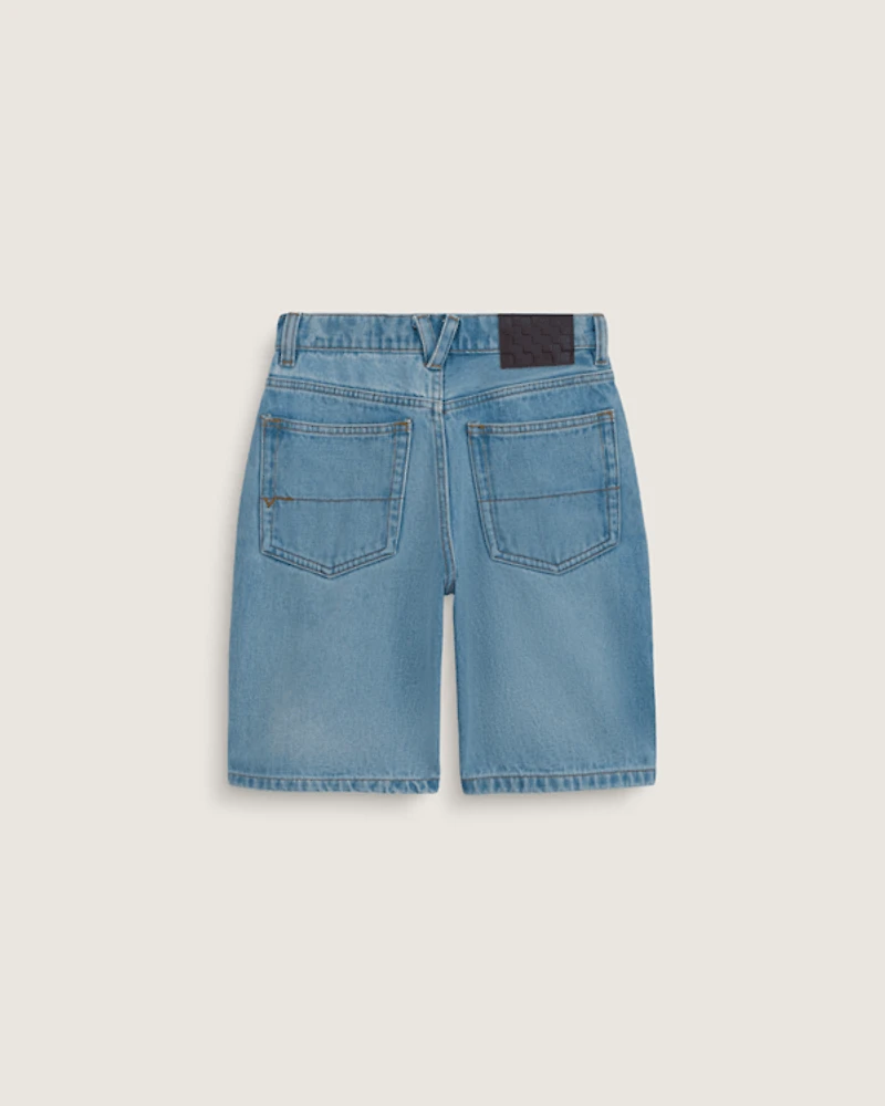 Kids Check 5 Baggy Denim Short