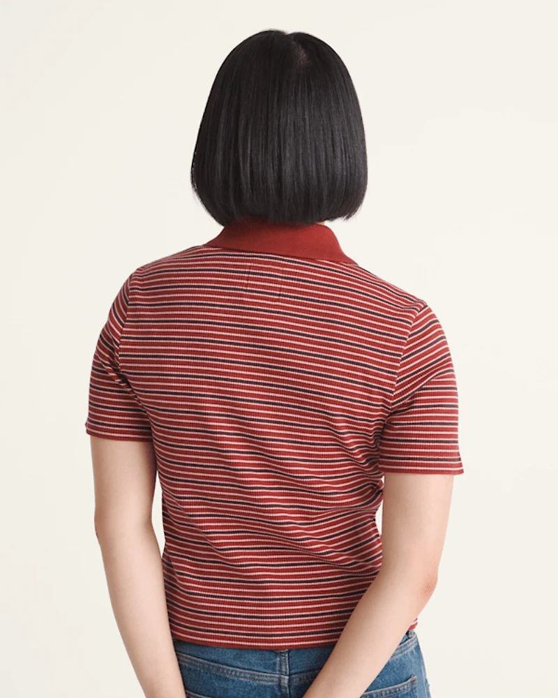 Priscilla Stripe Polo Shirt