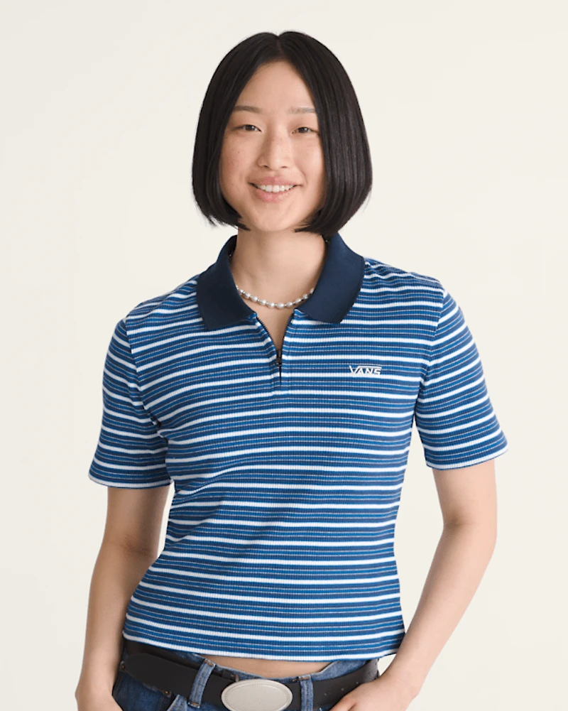 Priscilla Stripe Polo Shirt