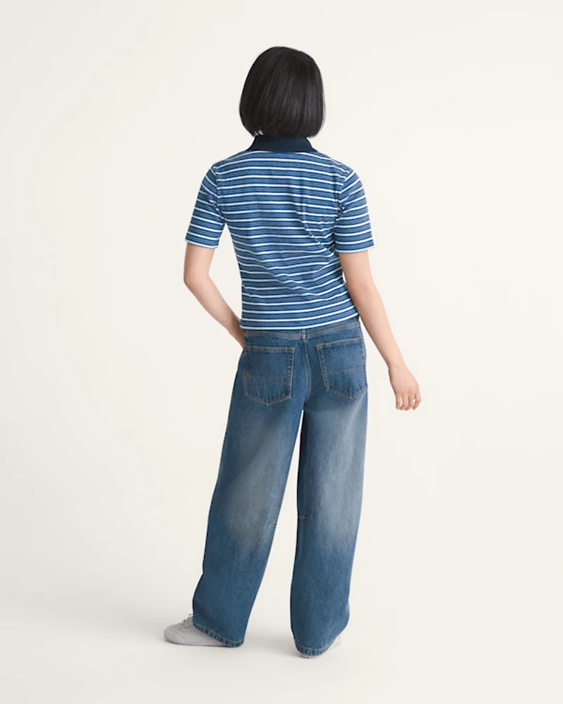Check-5 Mid Rise Barrel Pants