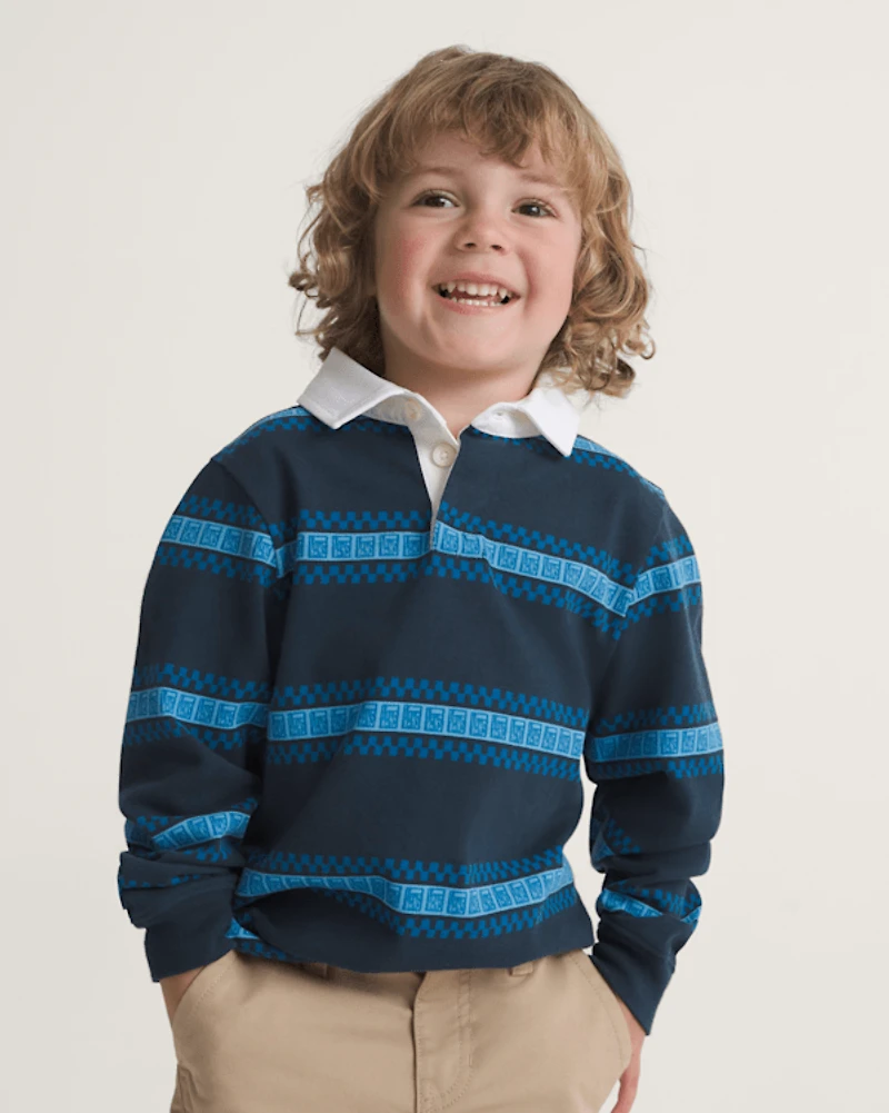 Little Kids V Rugby Long Sleeve Shirt