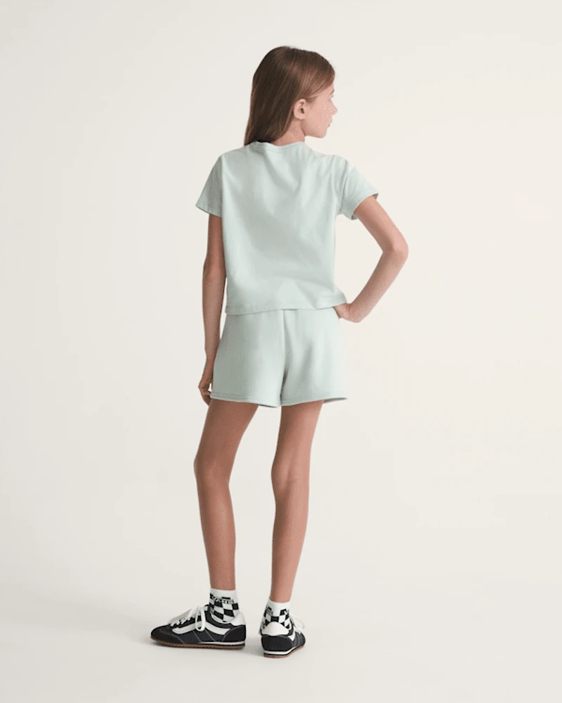 Kids Script Fleece Short