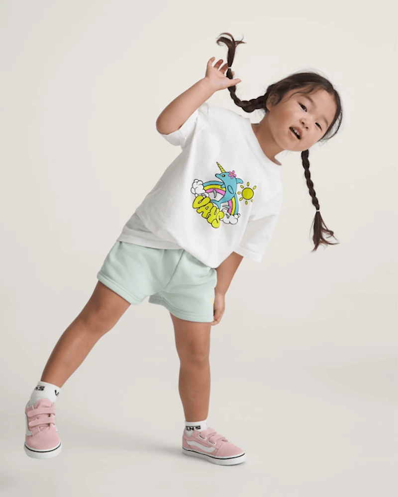 Little Kids Script Logo Sweatshort
