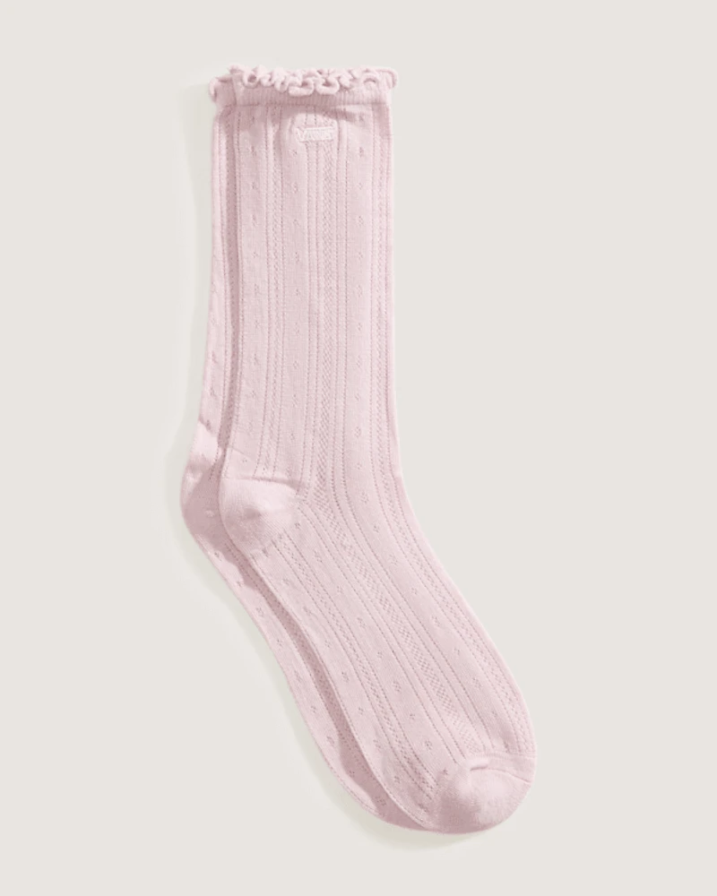 Pointelle Crew Socks