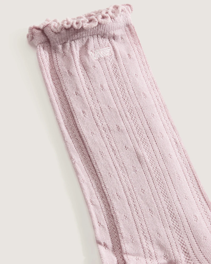 Pointelle Crew Socks