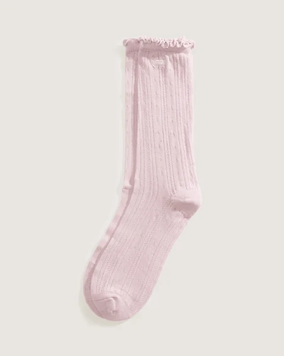 Pointelle Crew Socks