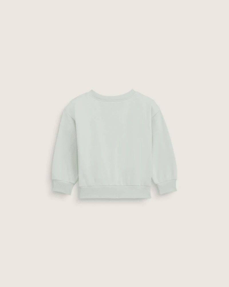 Little Kids Script Logo Crew Pullover