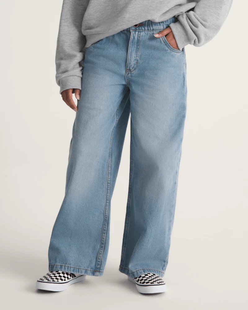Kids Judy Denim Elastic Waist Pants