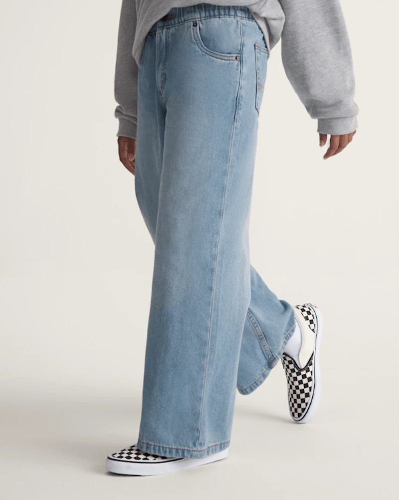 Kids Judy Denim Elastic Waist Pants