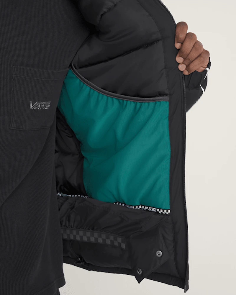 90's Big Block Hooded Puffer Jacket