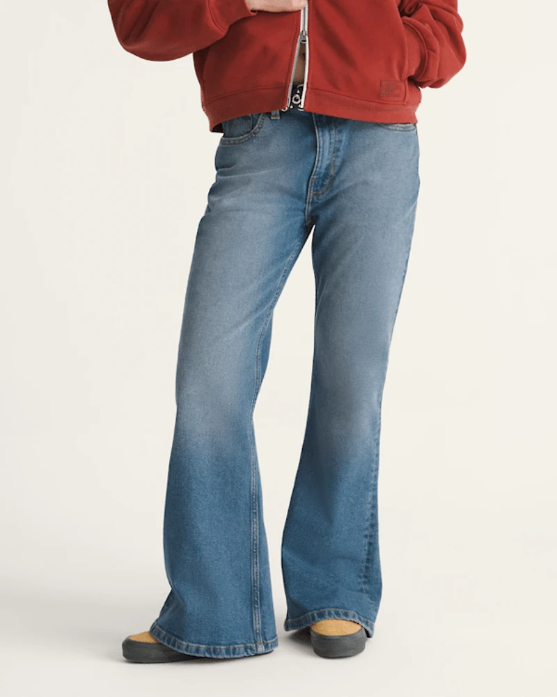 Check-5 Low Rise Boot Cut Pants