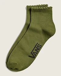 Scallop Quarter Crew Socks