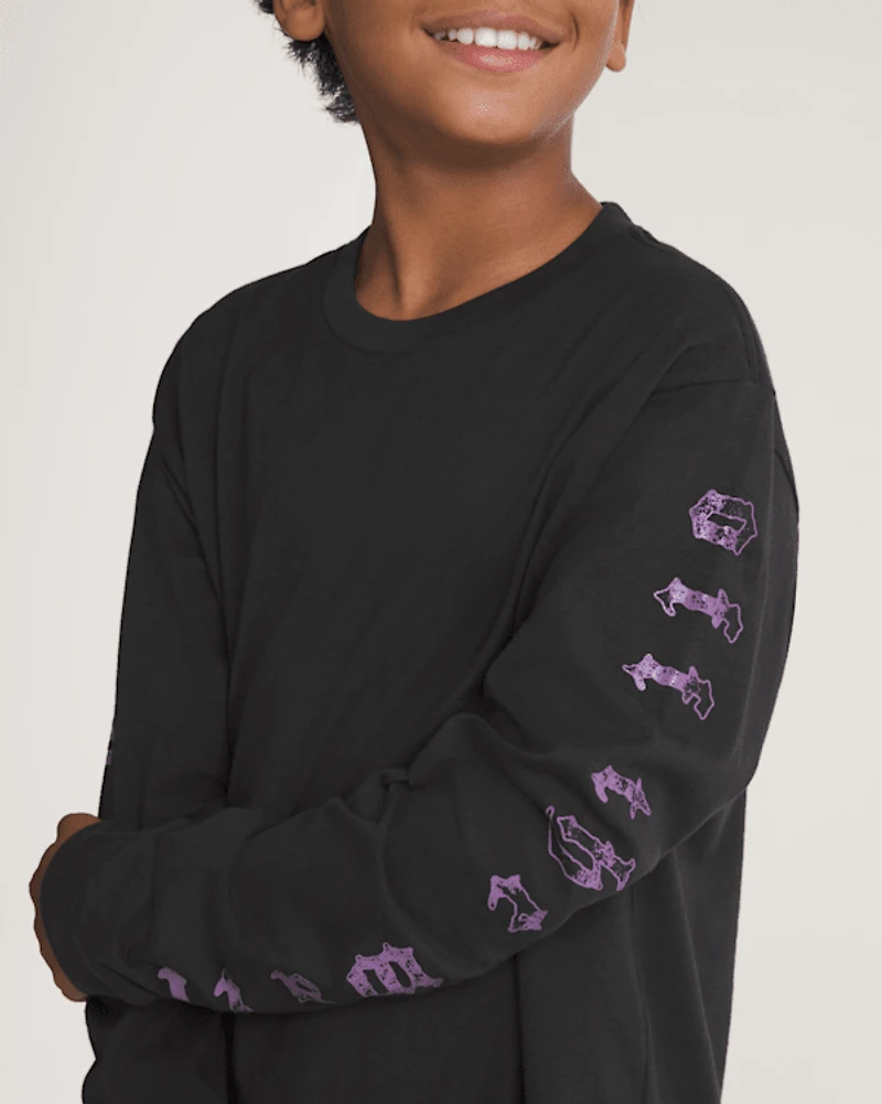Kids Webbed Reaper Long Sleeve T-Shirt