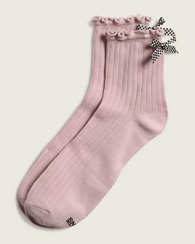 Bow Back Crew Socks