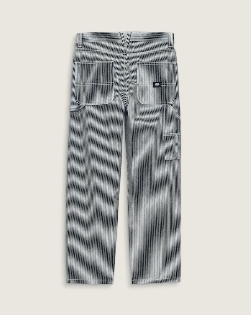 Drill Chore Carpenter Loose Striped Pants