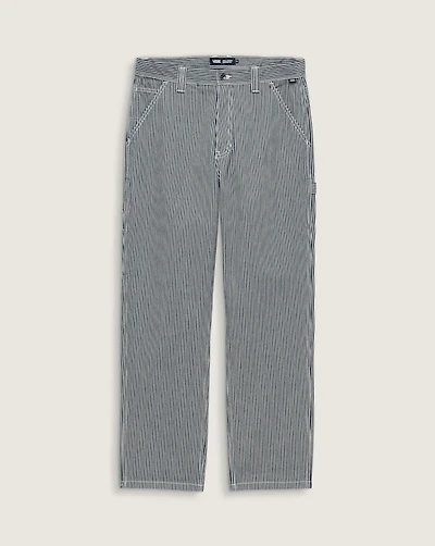 Drill Chore Carpenter Loose Striped Pants