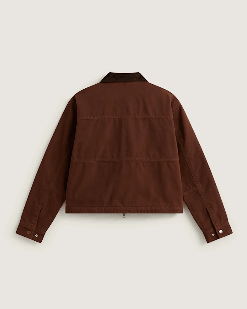 Nicola Cropped Chore Canvas Jacket