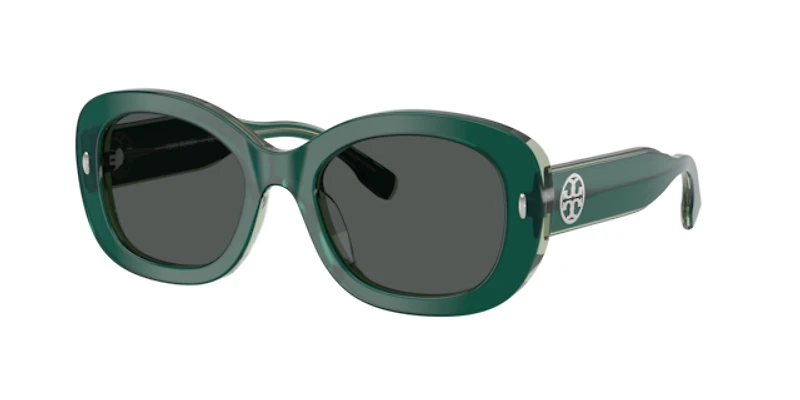 Tory Burch Woman Dark Green, Transparent Sage
