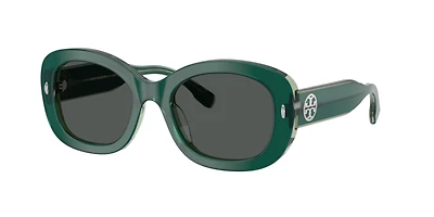Tory Burch Woman Dark Green, Transparent Sage