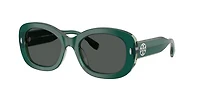 Tory Burch Woman Dark Green, Transparent Sage