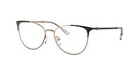 Armani Exchange Woman Matte Rose Gold And Black